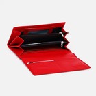 Кошелёк женский на магнитах, цвет красный - фото 22108541