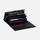 Кошелёк женский на магнитах, цвет чёрный - фото 22108568