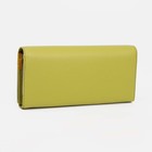 Кошелёк женский на магнитах, цвет зелёный - фото 22108570