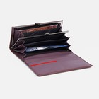 Кошелёк женский на магнитах, цвет тёмно-розовый - фото 22108580