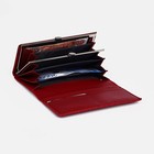 Кошелёк женский на магнитах, цвет бордовый - фото 22108607