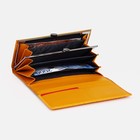 Кошелёк женский на магнитах, цвет жёлтый - фото 22108616