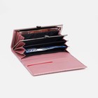 Кошелёк женский на магнитах, цвет розовый - фото 22108619
