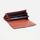 Кошелёк женский на магнитах, цвет пудровый - фото 22108643