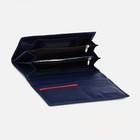 Кошелёк женский на магнитах, цвет синий - фото 22108658