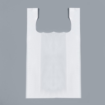 Пакет майка, полиэтиленовый, белый 24×42 см, 8 мкм