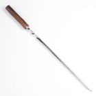 Шампур уголок, с деревянной ручкой  "Эко" рабочая часть - 40 см, 63 х 1.2 см, сталь - 2 мм, - фото 9596037