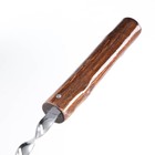 Шампур уголок, с деревянной ручкой  "Эко" рабочая часть - 40 см, 63 х 1.2 см, сталь - 2 мм, - Фото 5
