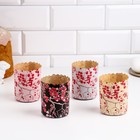 Форма кулича бумажная Деко-про «Сакура», 7?8.5 см, чёрная (комплект 2400 шт) - фото 33168342