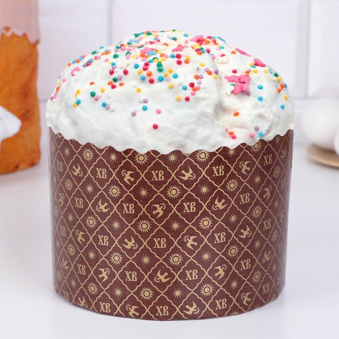 Форма бумажная для кекса, маффинов и кулича 