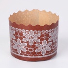 Форма бумажная для кулича Деко-про «Кружево», 6×4.5 см, МИКС - фото 120049985