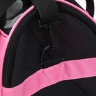 Сумка-переноска сетчатая, 43 х 21 х 30 см, розовая - Фото 9