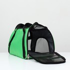 Сумка-переноска сетчатая, 43 х 21 х 30 см, зелёная - Фото 4