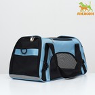 Сумка-переноска сетчатая, 43 х 21 х 30 см, голубая - Фото 1