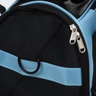 Сумка-переноска сетчатая, 43 х 21 х 30 см, голубая - Фото 7