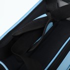 Сумка-переноска сетчатая, 43 х 21 х 30 см, голубая - Фото 8