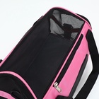 Сумка - переноска, 46×25×28 см, сетчатая, розовая - Фото 13