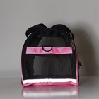 Сумка - переноска, 46×25×28 см, сетчатая, розовая - Фото 16