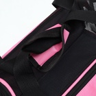 Сумка - переноска, 46×25×28 см, сетчатая, розовая - Фото 10