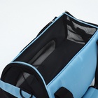 Сумка-переноска сетчатая, 48×25×29 см, голубая - Фото 14