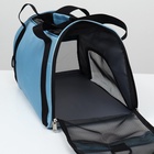 Сумка-переноска сетчатая, 48×25×29 см, голубая - Фото 8