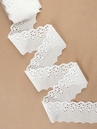 Кружево шитьё, 75 мм, 13.7±1 м, белое - Фото 1