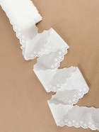 Кружево шитьё «Цветочки», 80 мм, 13.7±1 м, белое - Фото 1