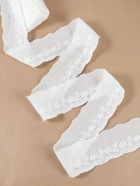 Кружево шитьё, 45 мм, 13.7±1 м, белое - Фото 1