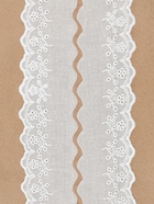 Кружево шитьё, 55 мм, 13±1 м, белое - Фото 3