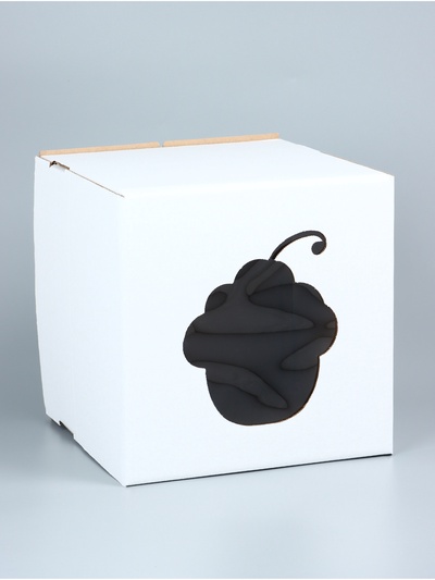 Коробка под торт с окном, «Пироженка», белая, 30×30×30 см