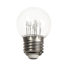 Лампа светодиодная, 9 LED, G45, Е27, 1 Вт, для белт-лайта, т-бел, наб. 10 шт