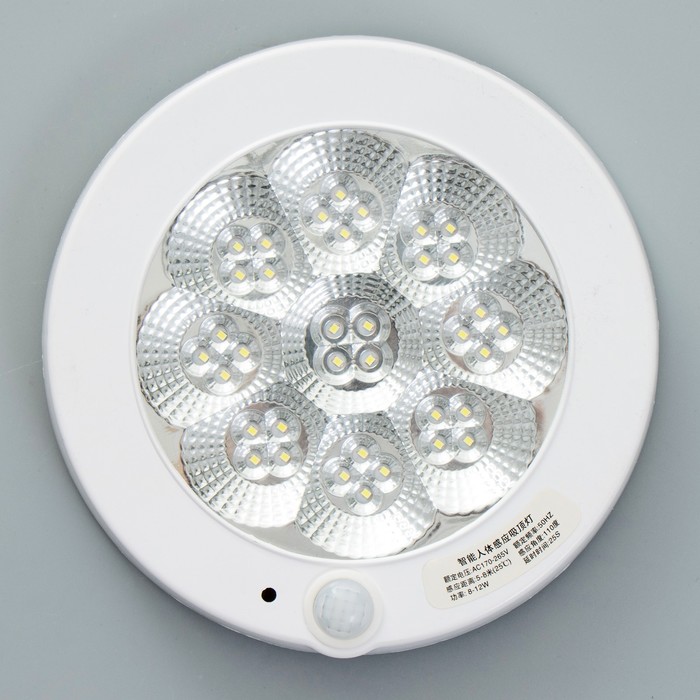 Светильник с датчиком движения "Лира" LED 8Вт белый 21х21х2,5 см - фото 1909135191