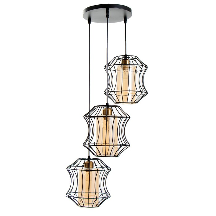 Светильник BayerLux «Аласер» 3хЕ27 40 Вт чёрный