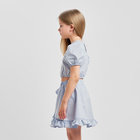 Комплект для девочки (топ, юбка) KAFTAN, размер 36 (134-140 см), цвет голубой - Фото 2