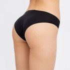 Трусы женские слипы (бесшовные), цвет чёрный, размер 50 - фото 25323751