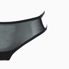 Трусы женские бразильяна (сетка), цвет чёрный, размер 50 9537620