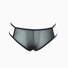 Трусы женские бразильяна (сетка), цвет чёрный, размер 50 9537620