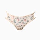 Трусы женские бразильяна (сетка), цвет бежевый, размер 42 - фото 53035384