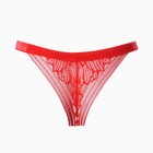 Трусы женские бразильяна, цвет красный, размер 46 9537645