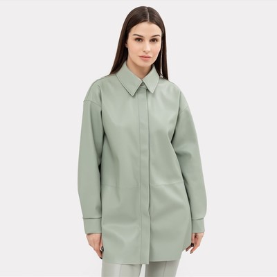 Рубашка женская, цвет шалфей, размер 48
