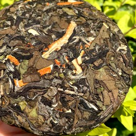 Чай белый китайский выдержанный Chenpi baicha, Фудзянь, 2018 г, блин, 100 г