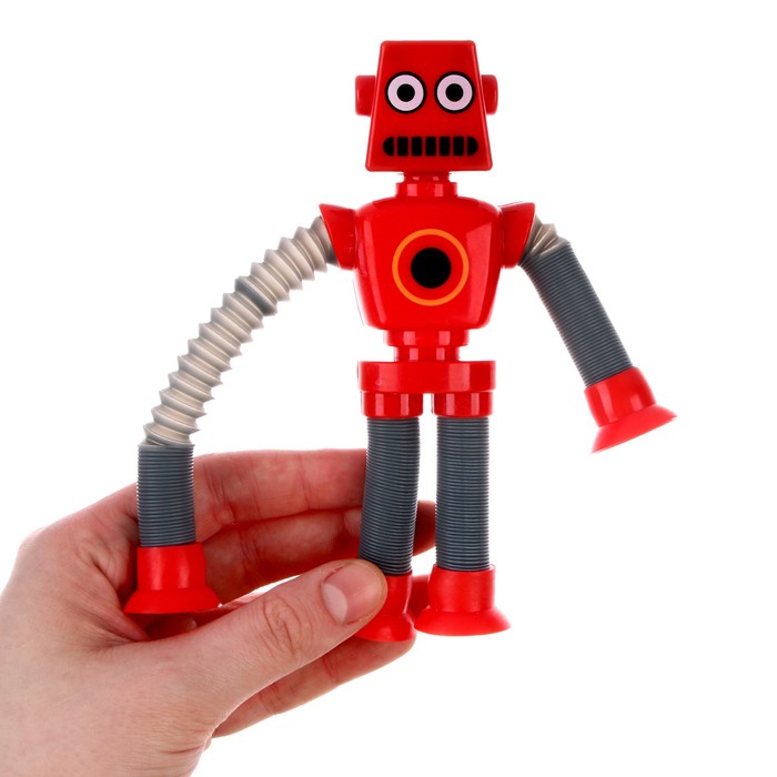 Развивающая игрушка «Робот» с присоской, цвета МИКС - фото 1900361262