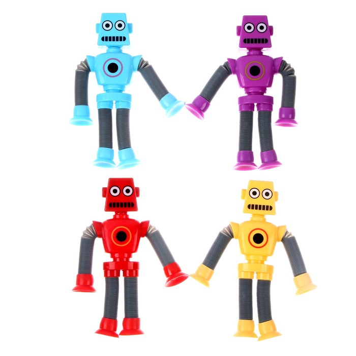 Развивающая игрушка «Робот» с присоской, цвета МИКС - фото 1900361264