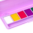 Аквагрим профессиональный для лица и тела 8 цветов, 2 светятся от ультрафиолета + кисть - Фото 4