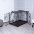 Клетка для собак №4 с поддоном, складная, 94 х 64 х 72 см - фото 9359092