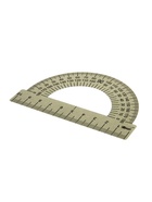 Транспортир металлический Calligrata, 10 см, 180° - Фото 2