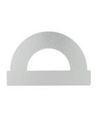 Транспортир металлический Calligrata, 10 см, 180° - Фото 3