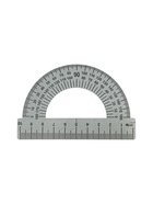 Транспортир металлический Calligrata, 10 см, 180° - Фото 4