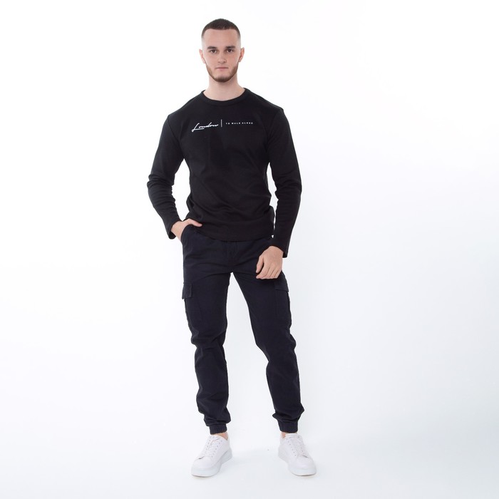 Джоггеры мужские, цвет тёмно-синий, размер 32 (46) 61873