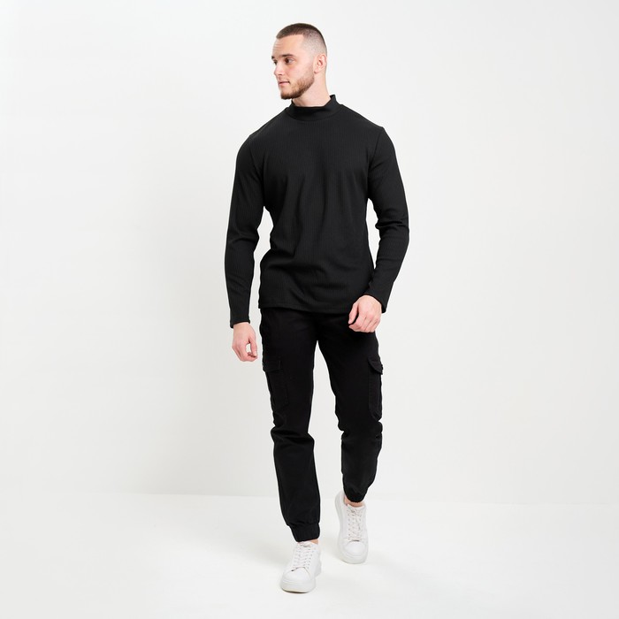 Джоггеры мужские, цвет чёрный, размер 29 (44) 61888